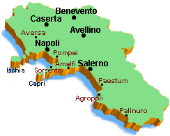 Cartina Regione , Info e Storia della Regione 
