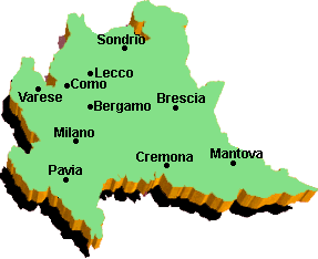 Cartina Regione , Info e Storia della Regione 