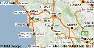 Cartina Toscana