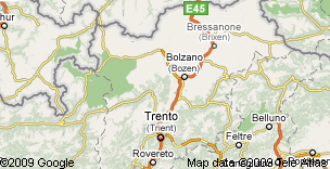 Cartina Trentino Alto Adige